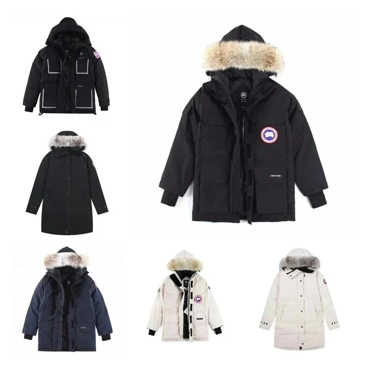 Canada Goose Winter Parka Jacket with Fur Hood
