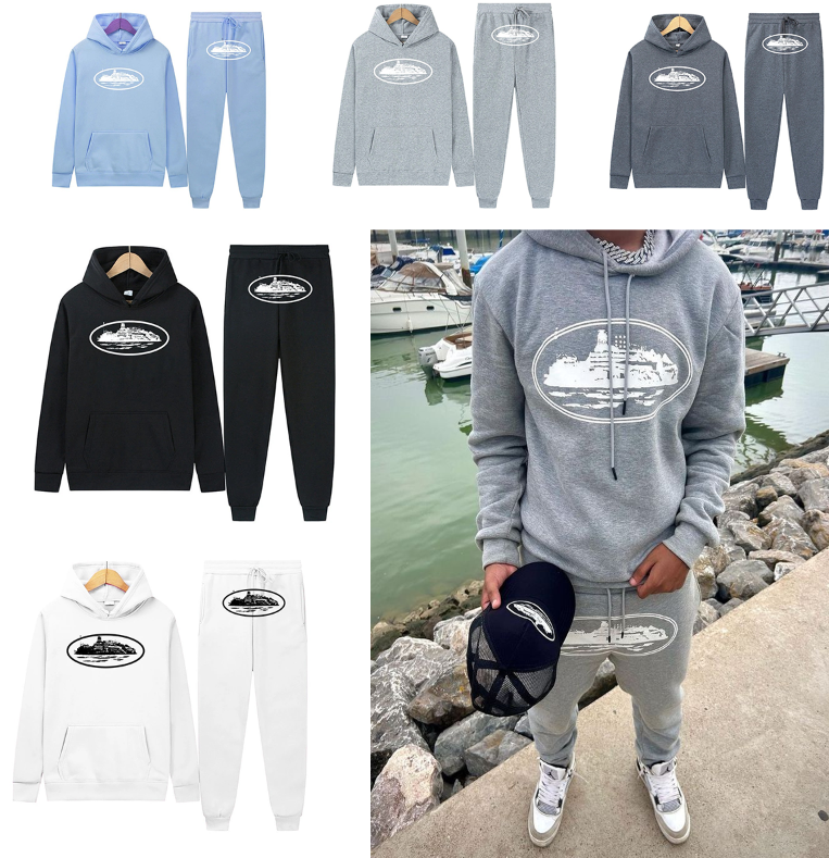 Navy Ship Logo Hoodie and Jogger Set for Men Women