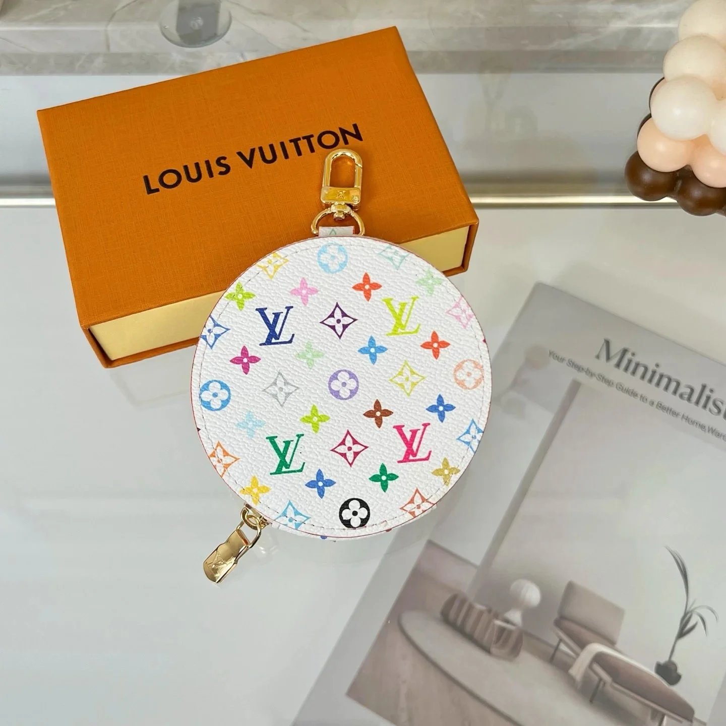Louis Vuitton Multicolor Monogram Round Pouch