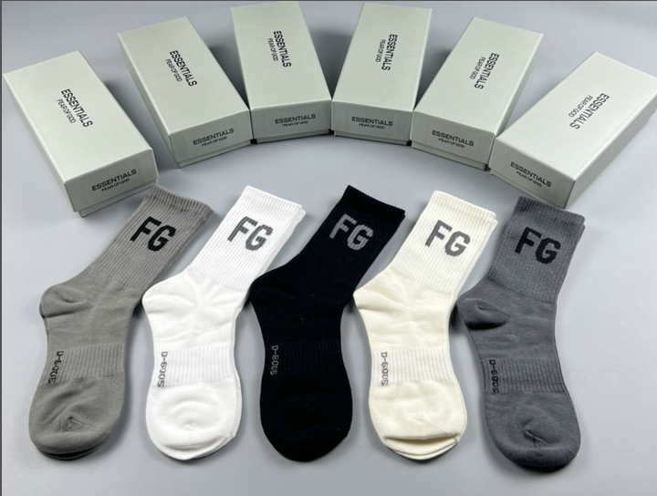 FG Logo Crew Socks in Multiple Colors