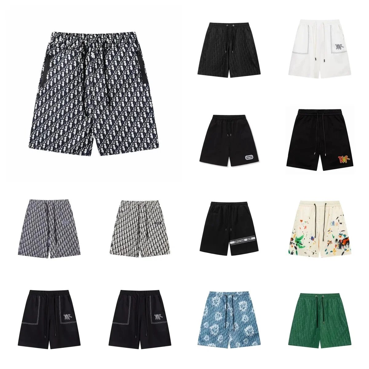 Dior Men's Printed Swim Shorts and Casual Shorts Collection