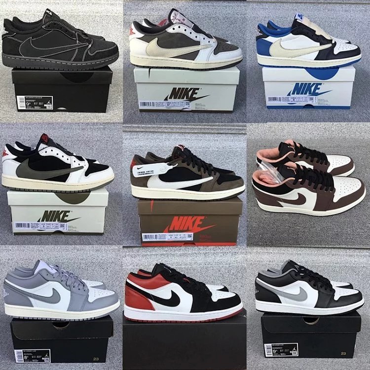 Nike Air Jordan 1 Low Sneakers Various Colors and Styles