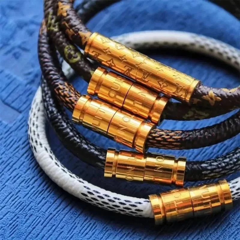 Gold Plated Braided Rope Bracelets for Men and Women
