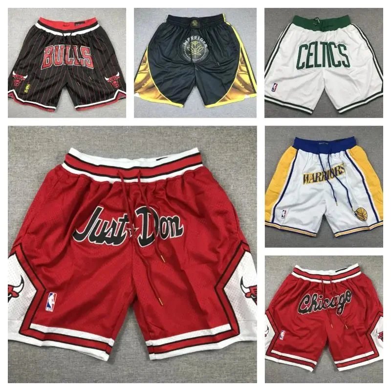 Just Don Chicago Bulls Basketball Shorts NBA Team Style