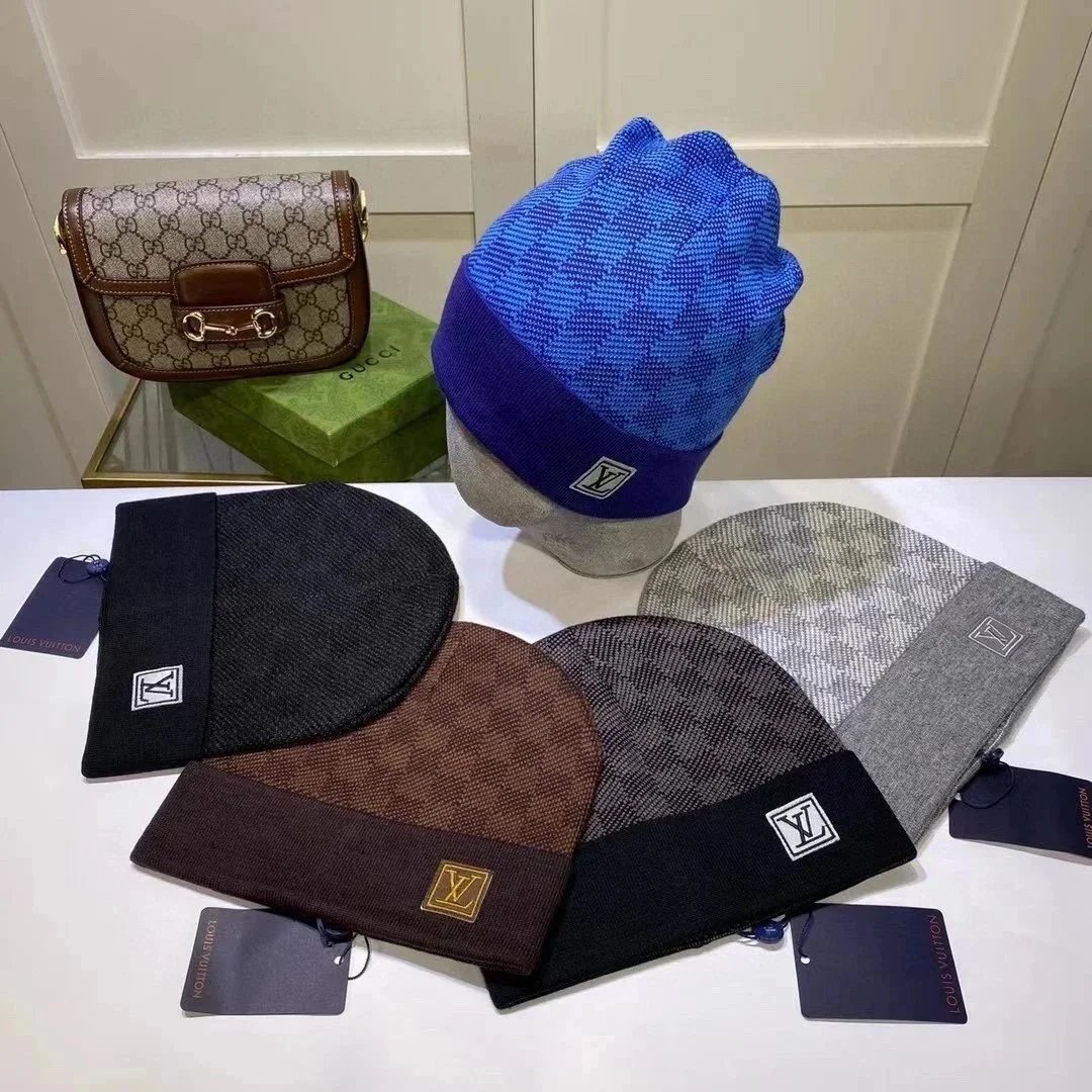 Louis Vuitton Monogram Knit Beanie Hat
