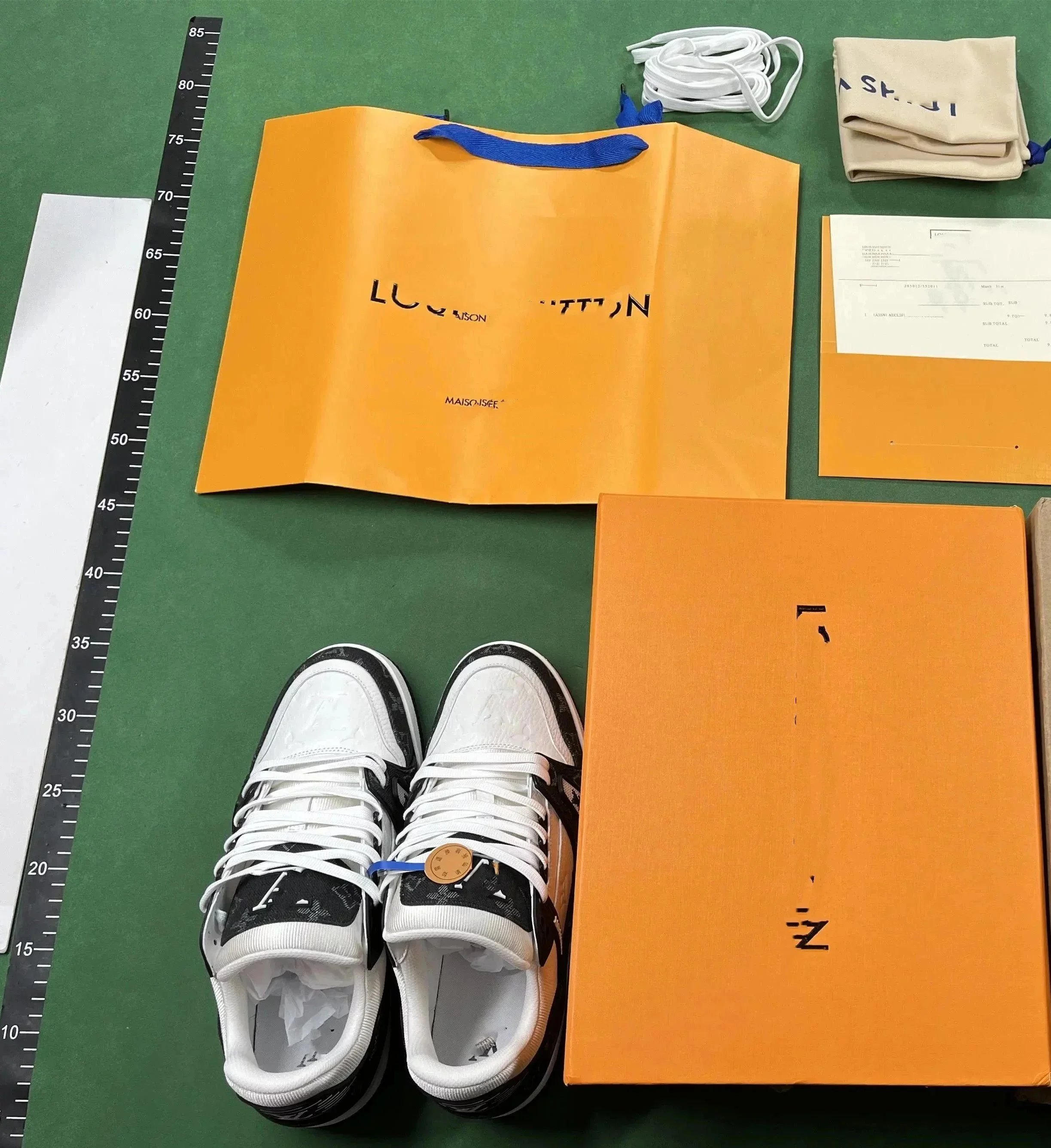 Louis Vuitton x Nike Air Force 1 Sneakers White Black