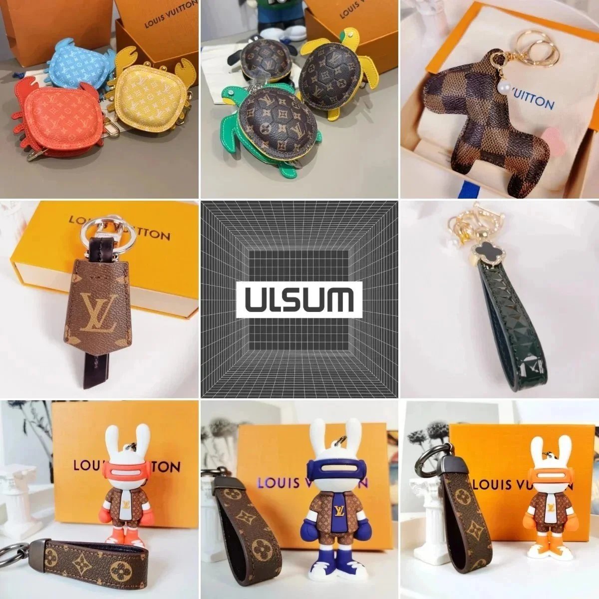 Louis Vuitton Animal Keychains and Bag Charms Collection