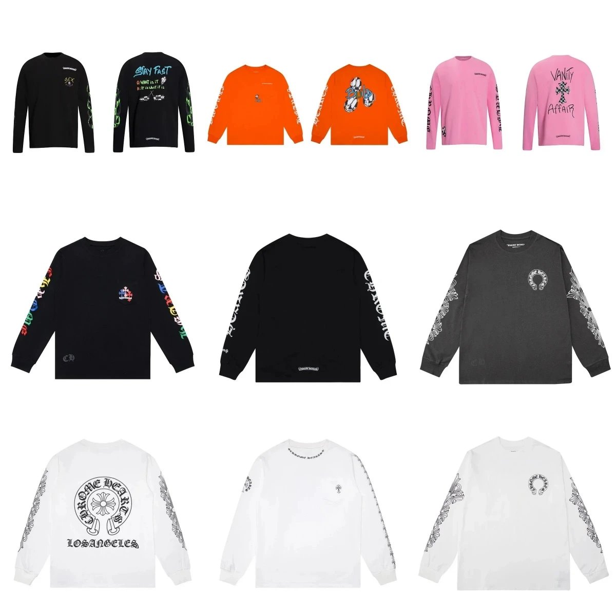 highest quality-----1高品质纯棉男女印花长袖