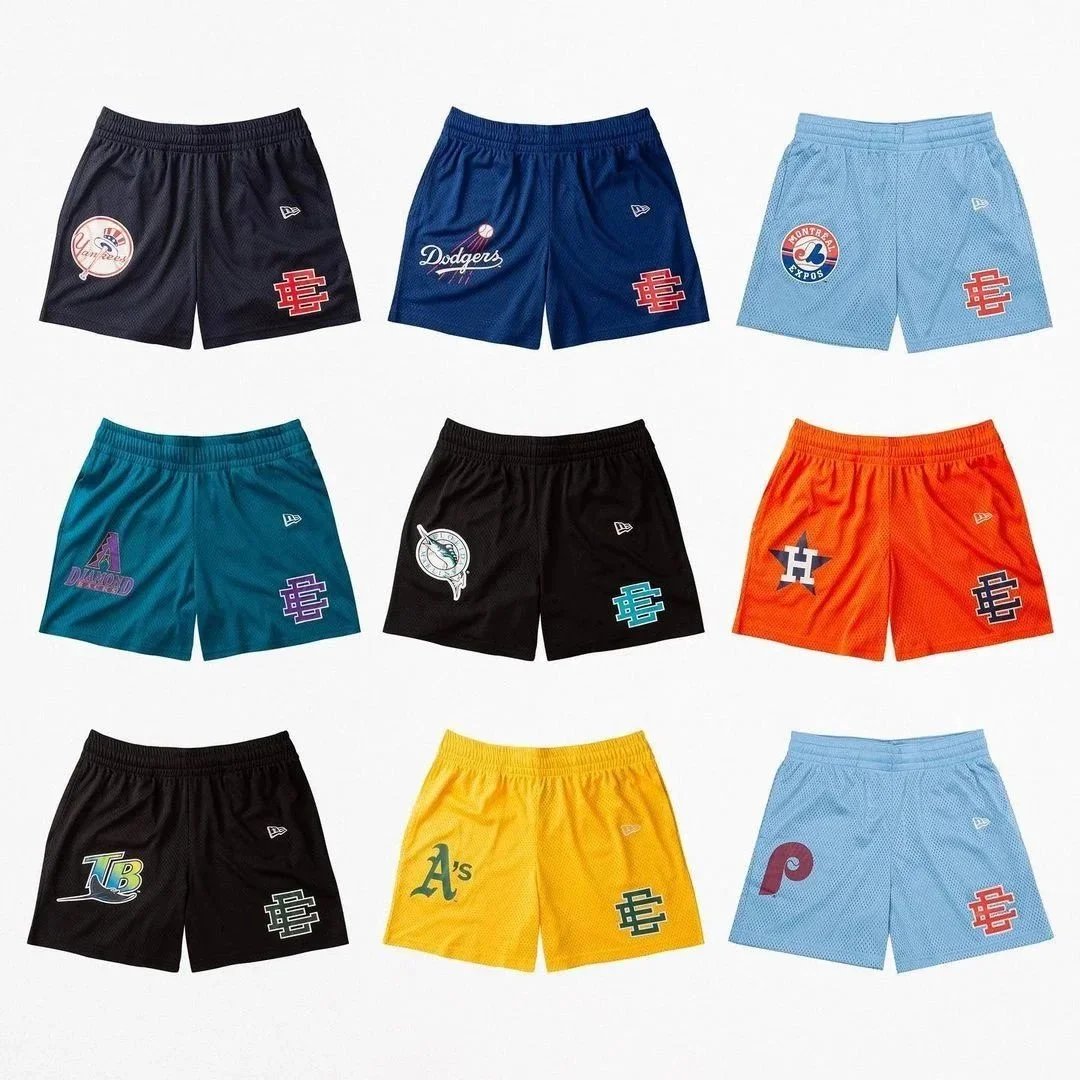 MLB Team Logo Mesh Shorts for Men and Women
