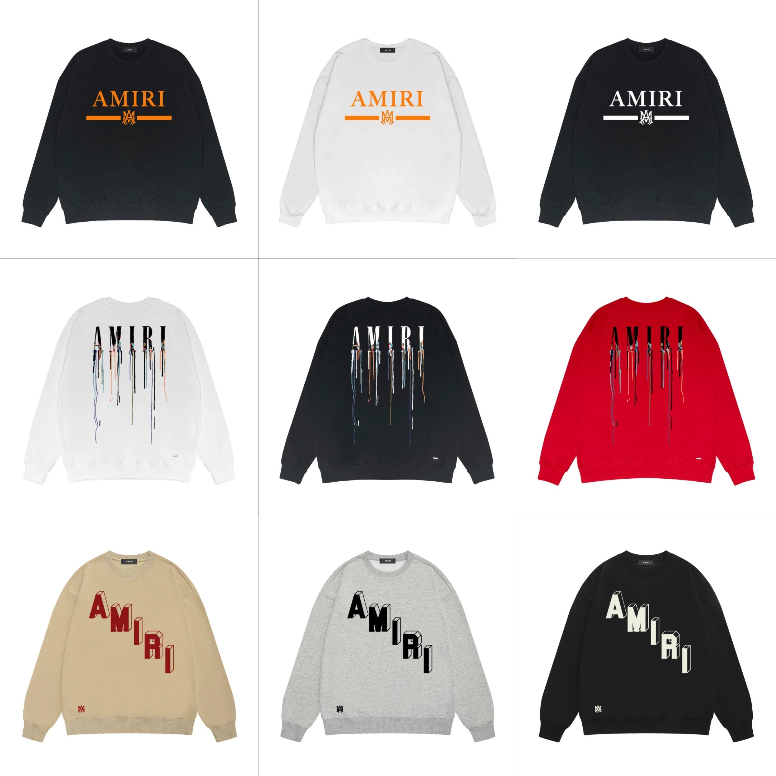 AMIRI Logo Sweatshirt Collection Men's Streetwear Fashion