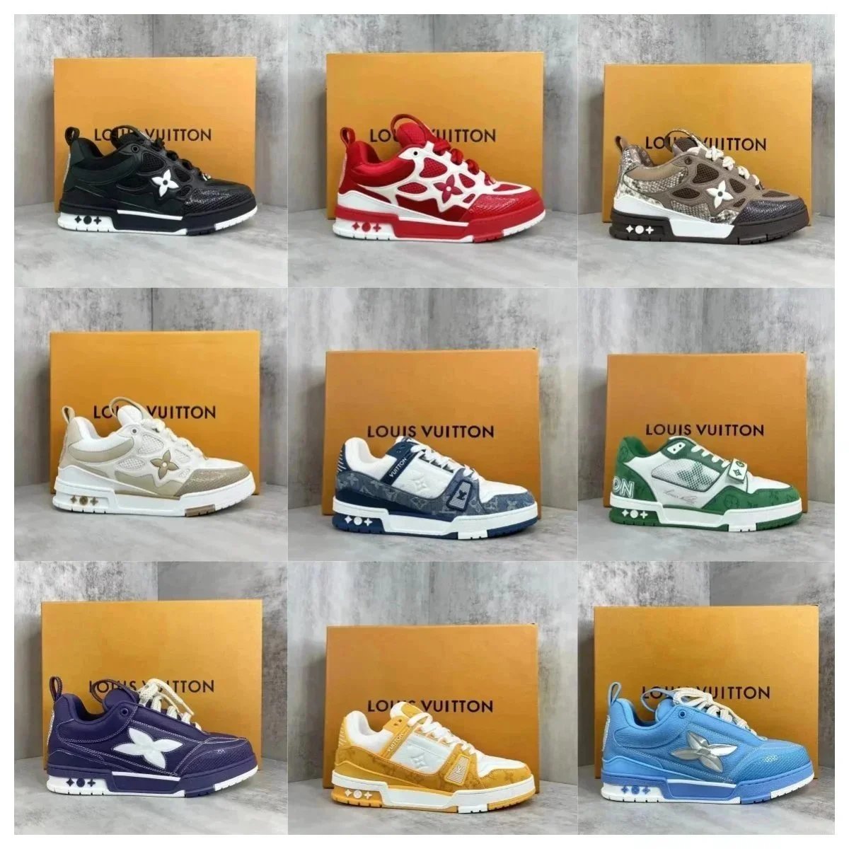 Louis Vuitton Sneakers Men Women Fashion Sport Shoes