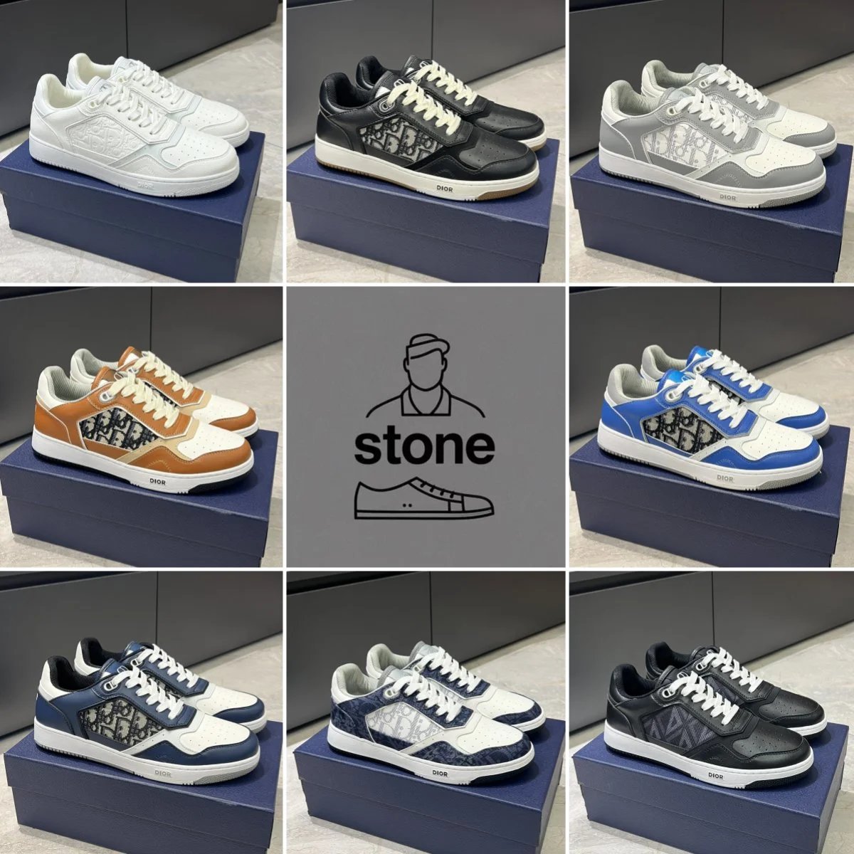 Dior B27 Sneakers Men Fashion Leather Shoes