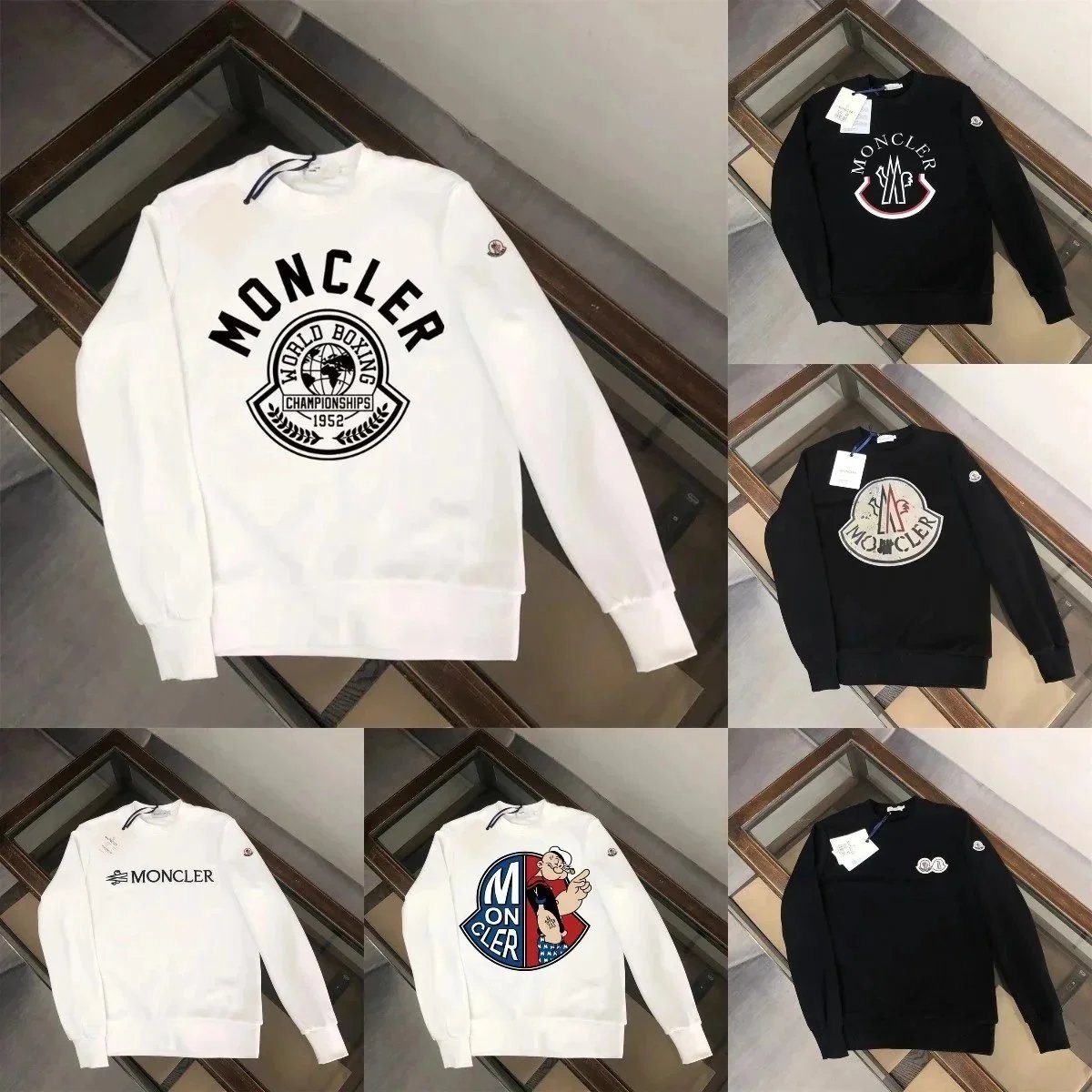 Moncler Sweatshirts with Logo Design for Men and Women