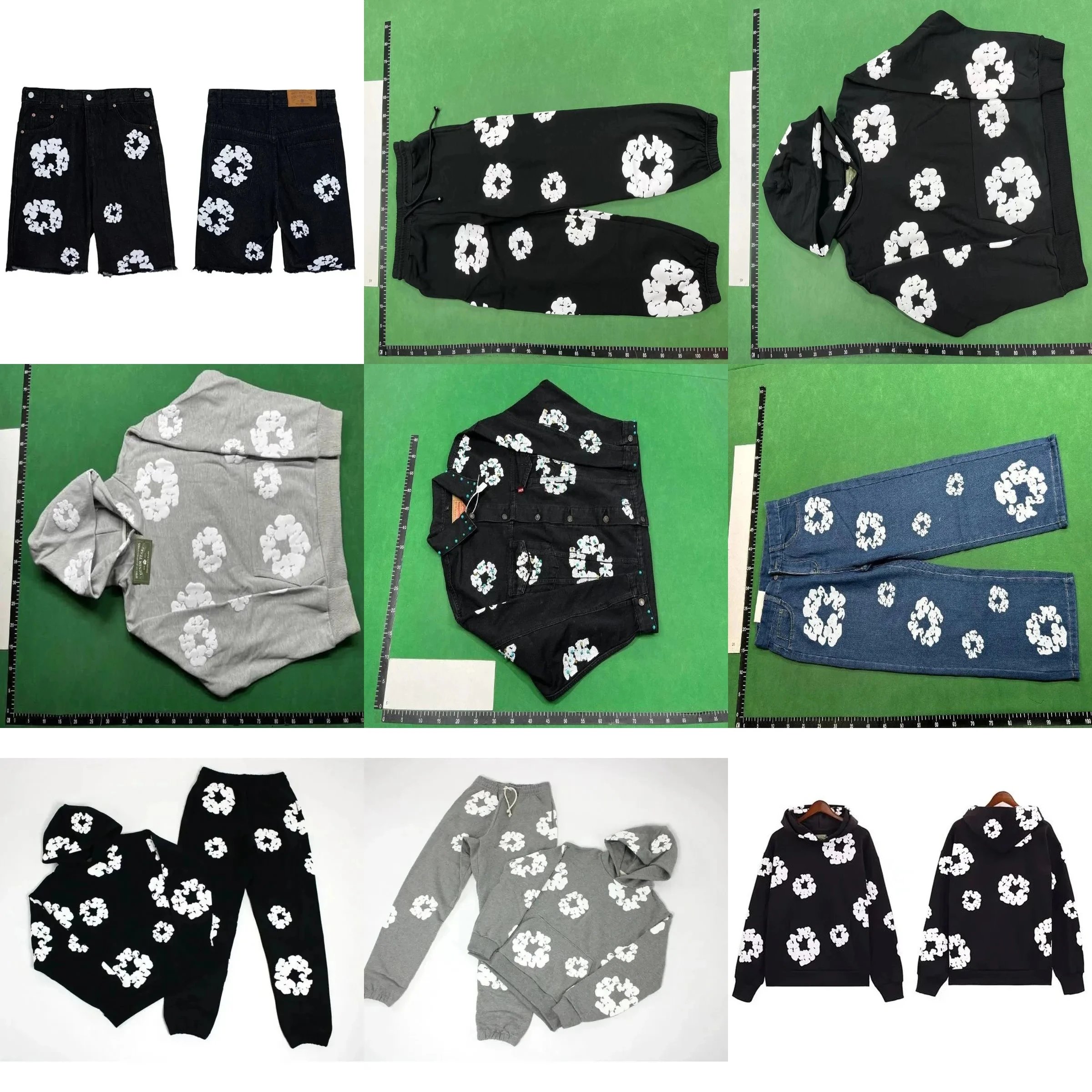 Floral Patterned Hoodies Sweaters Pants Shorts Collection