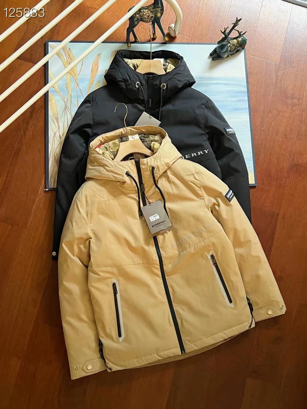 Burberry Men's Hooded Winter Jacket Waterproof Outdoor Coat