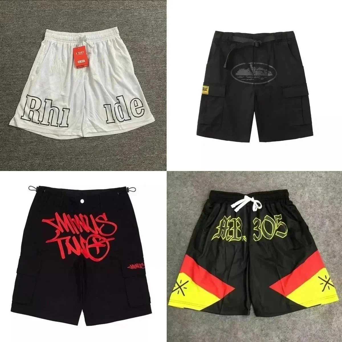 Stylish Men's Cargo Shorts Rh1de Brand Fashion Streetwear