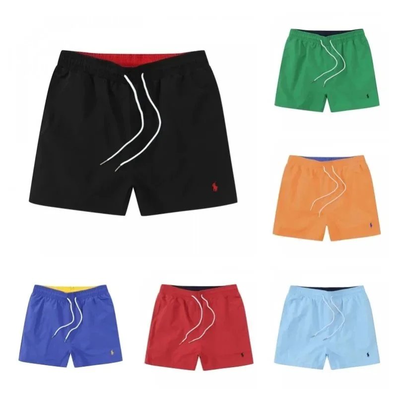 Men's Colorful Swim Shorts with Drawstring Waist