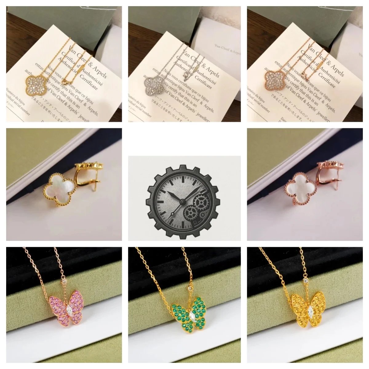 Van Cleef & Arpels Alhambra Necklace and Butterfly Pendant Jewelry