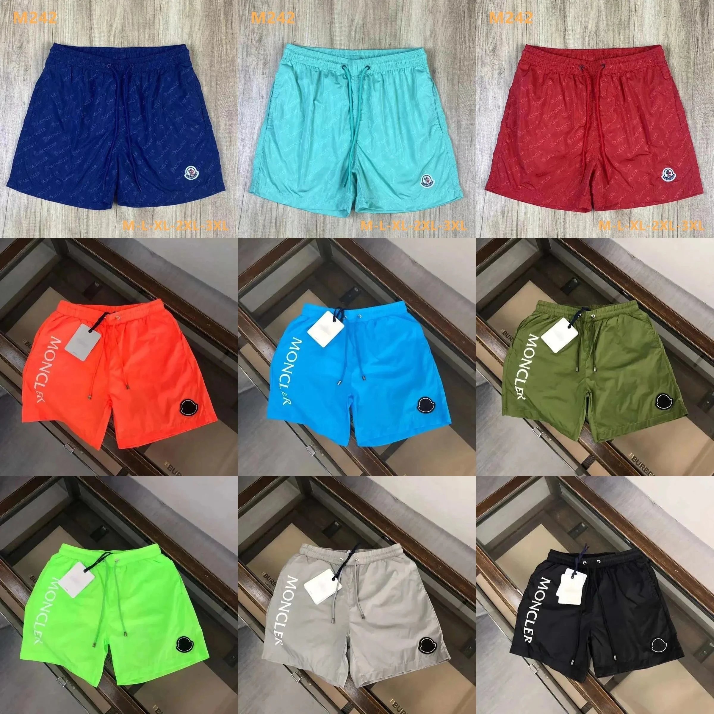 Moncler Men's Swim Shorts Summer Beachwear Quick Dry Board Shorts