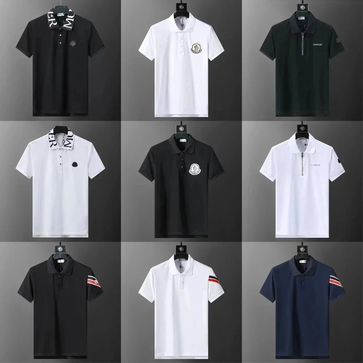 MONCLER Men's Polo Shirts Short Sleeve Casual Fashion