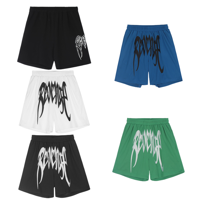 Revenge Brand Mesh Shorts for Men and Women