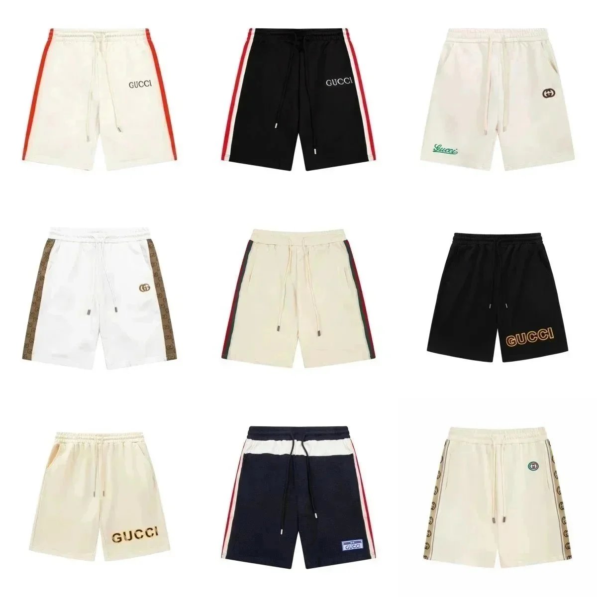 Gucci Men's Logo Track Shorts in Multiple Colors and Styles