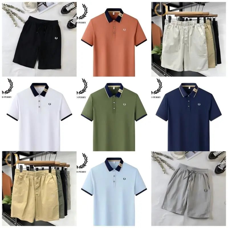Fred Perry Men's Polo Shirts and Shorts Set