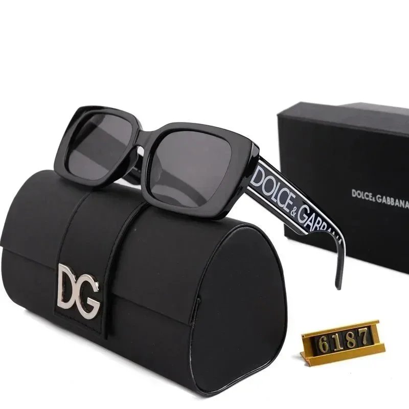 Dolce & Gabbana DG 6187 Sunglasses Black Square Frame