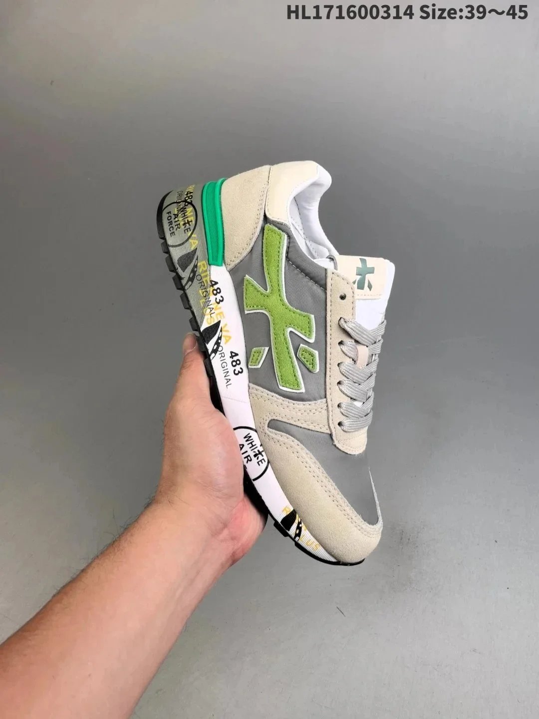 483 Original White Air Sneakers Gray Green Men Women Casual Shoes