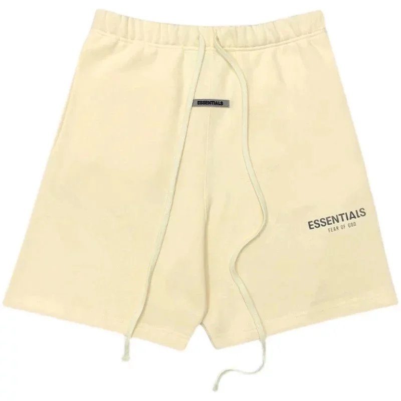 Essentials Fear of God Drawstring Shorts Beige