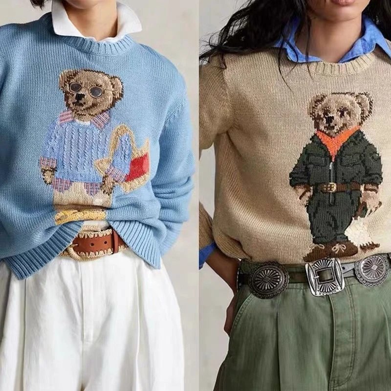 Polo Bear Knit Sweater for Women