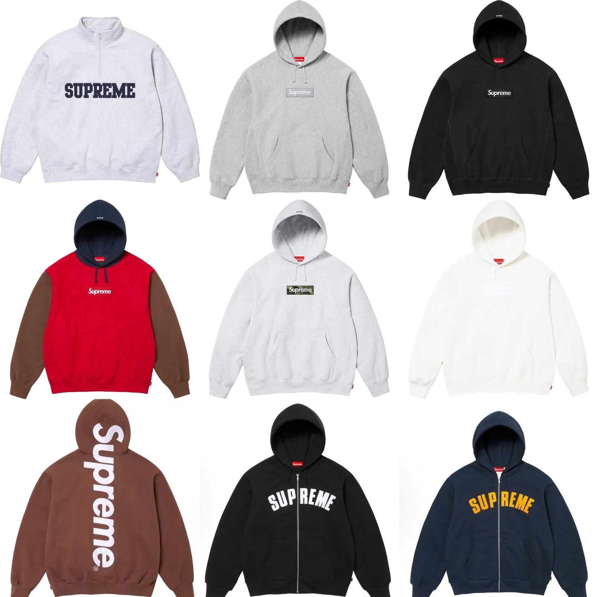 Supreme Hoodies Sweatshirts Men's Streetwear Fashion