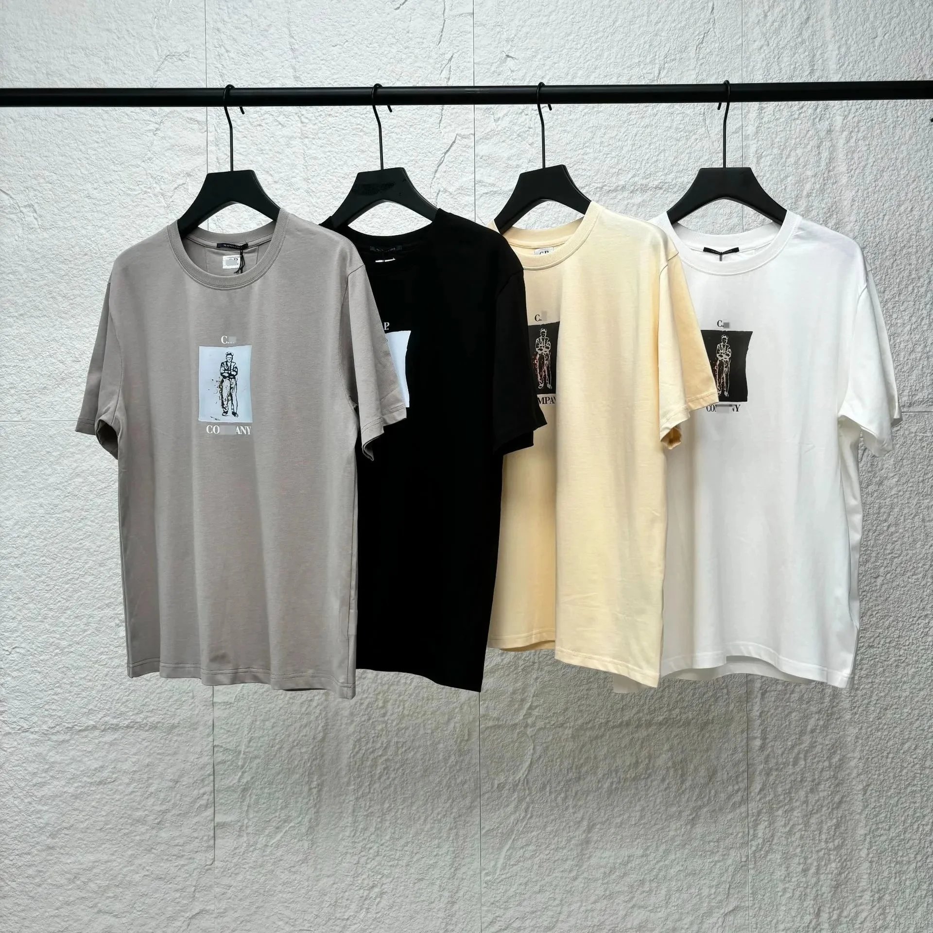 C. COMPANY Graphic Print T-Shirt Men's Casual Short Sleeve Tee