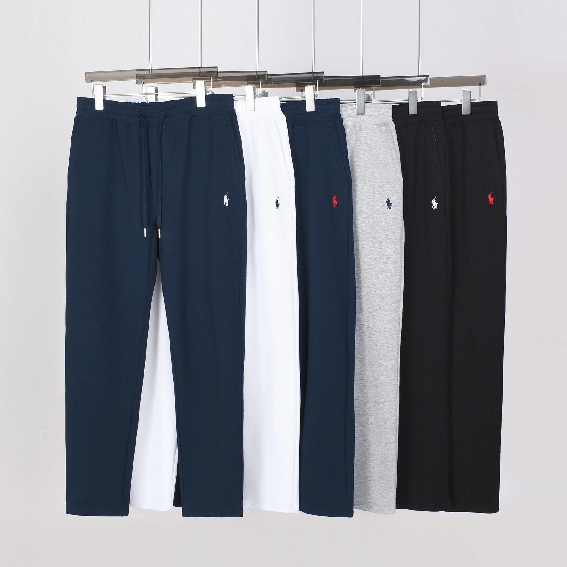 Men's Classic Fit Cotton Jogger Pants with Pony Logo