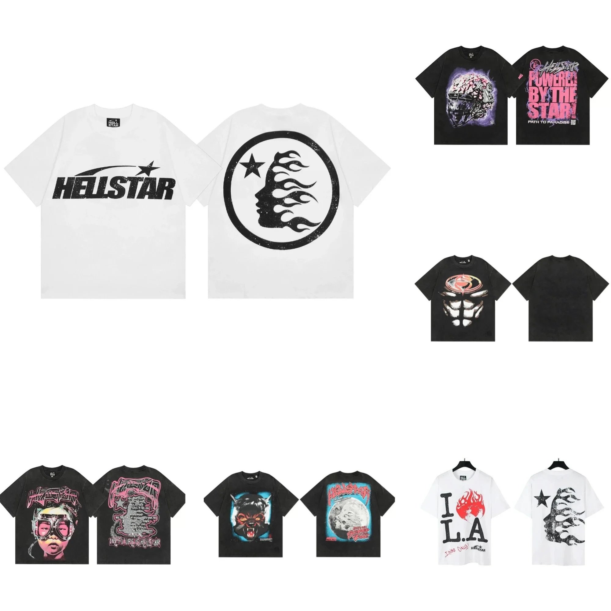 HELLSTAR T-Shirts Streetwear Graphic Tees Men Women Fashion