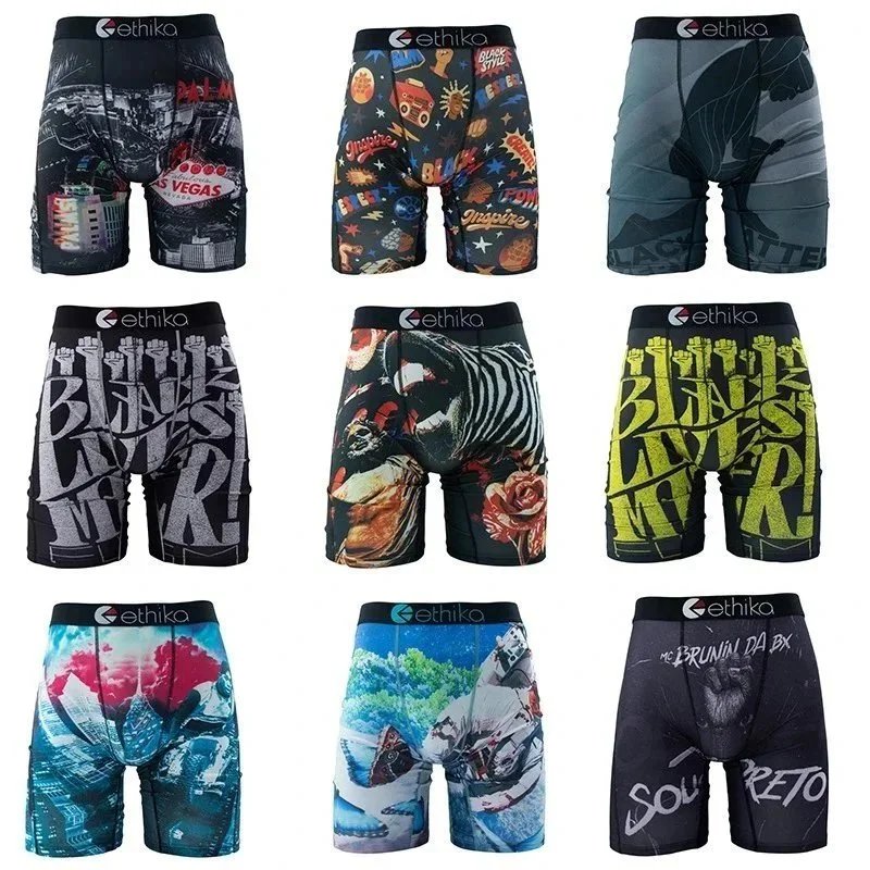 Cethika Men's Printed Boxer Briefs Collection