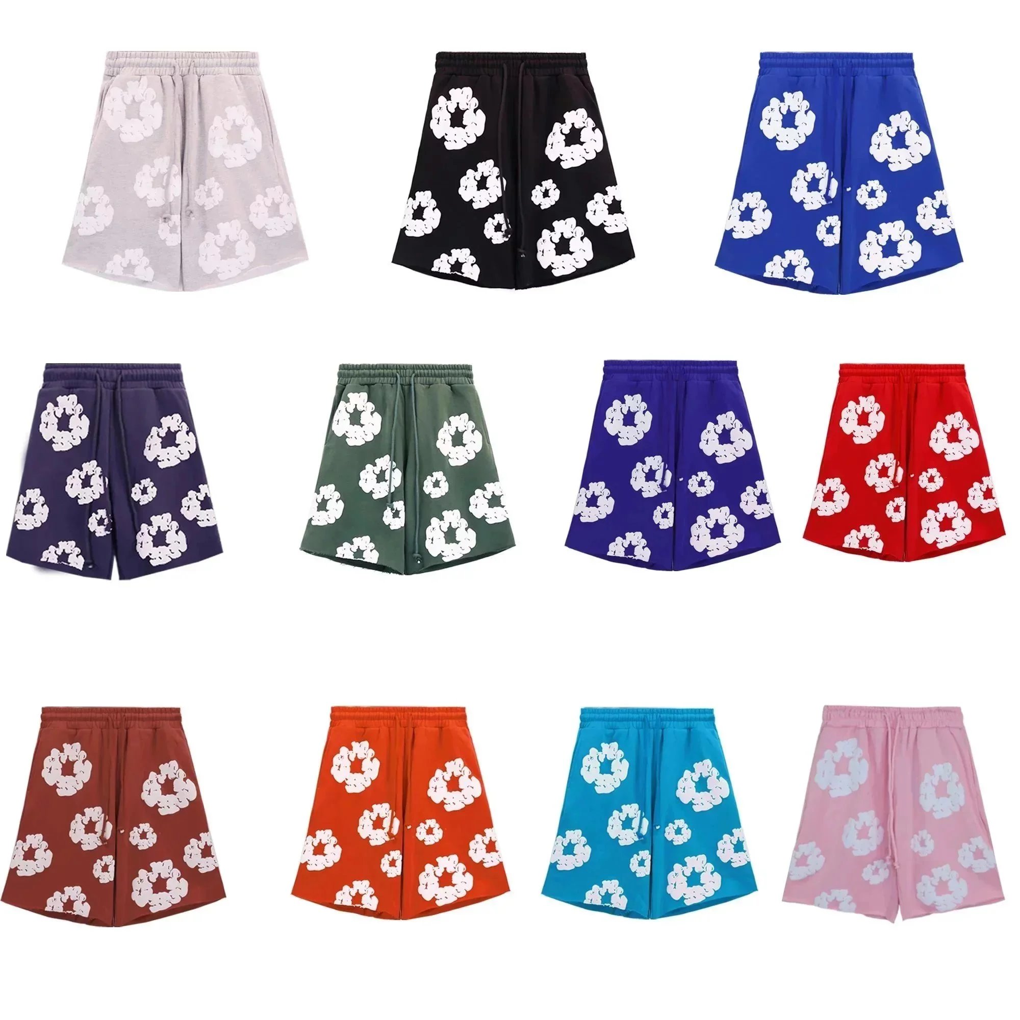 Colorful Printed Drawstring Shorts for Women Casual Summer Wear
