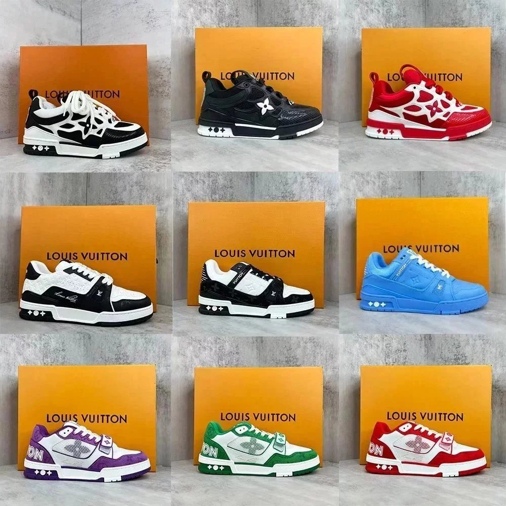 Louis Vuitton Sneakers Men Women Fashion Sport Shoes