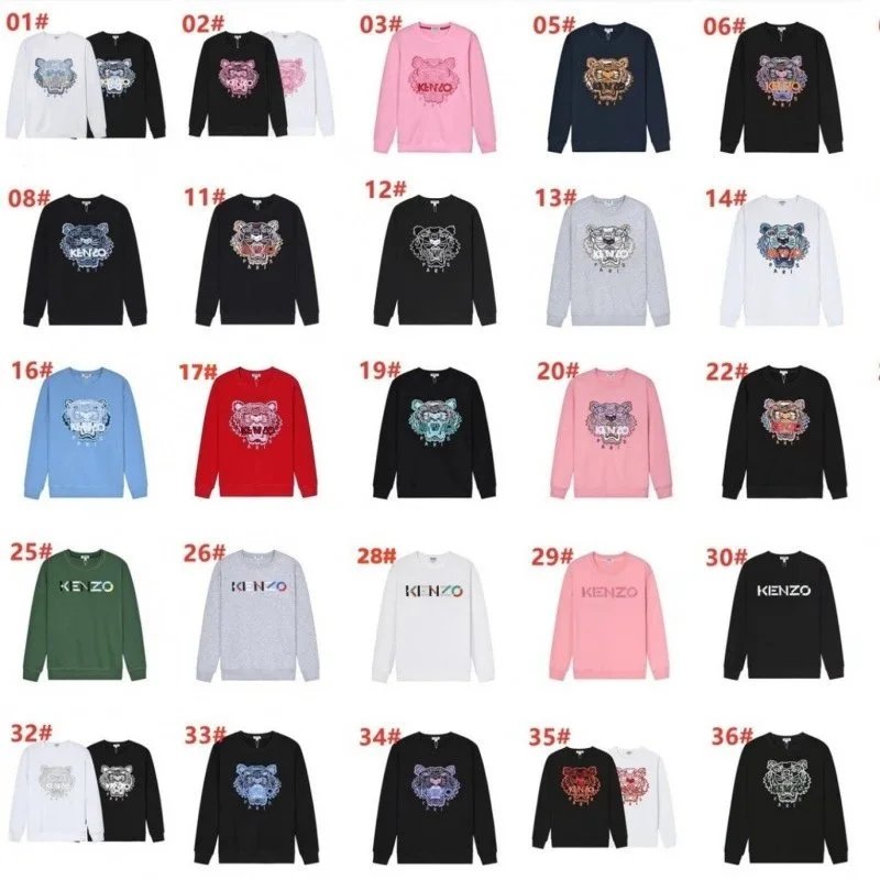 KENZO Tiger Logo Sweatshirts for Men and Women