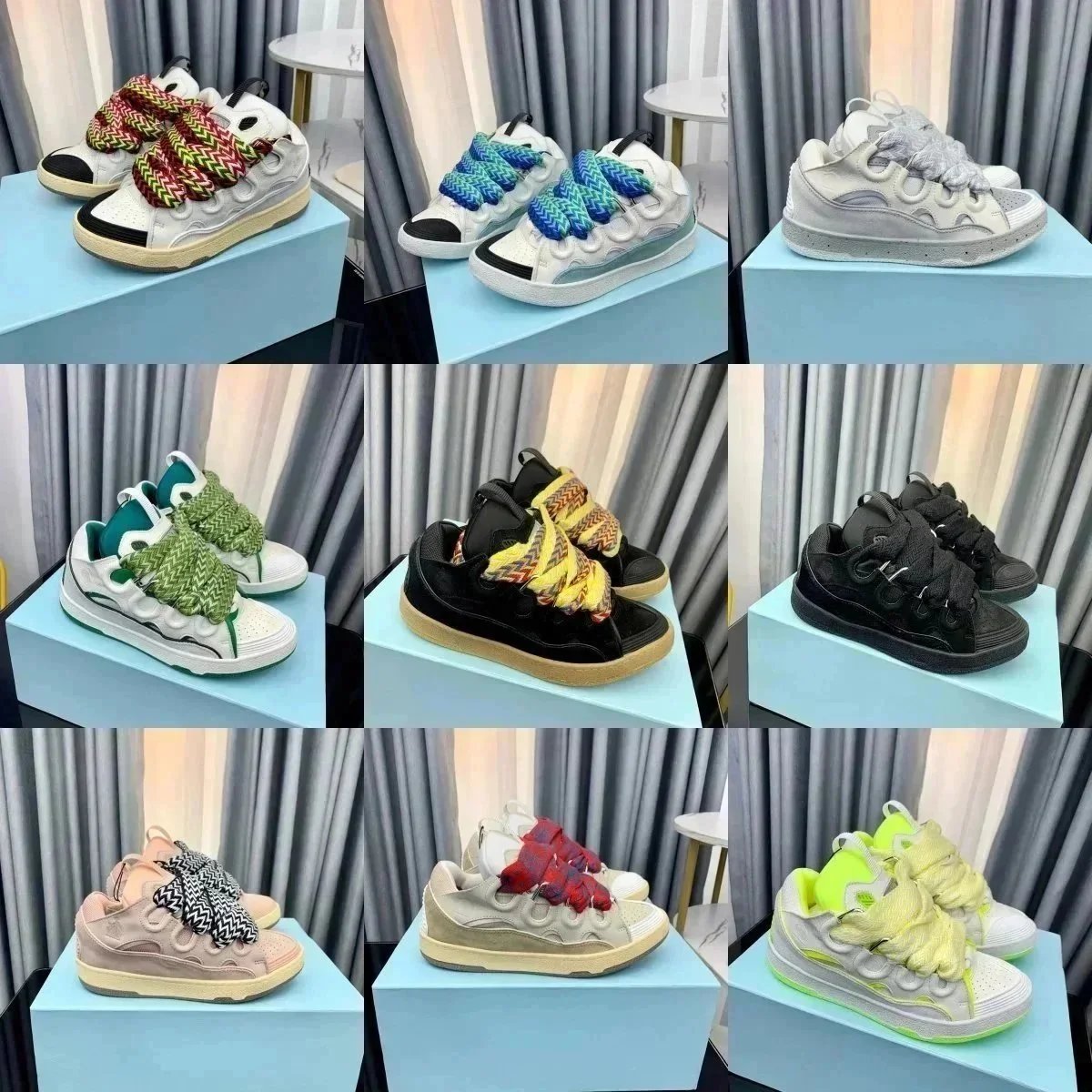 Stylish Colorful Lace-Up Sneakers for Women and Men