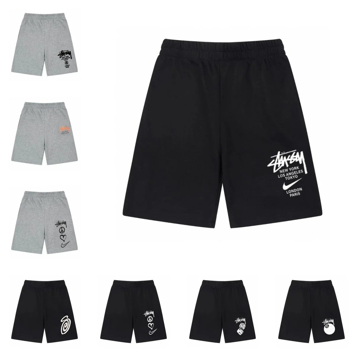 Stussy x Nike Collaboration Sweat Shorts for Men