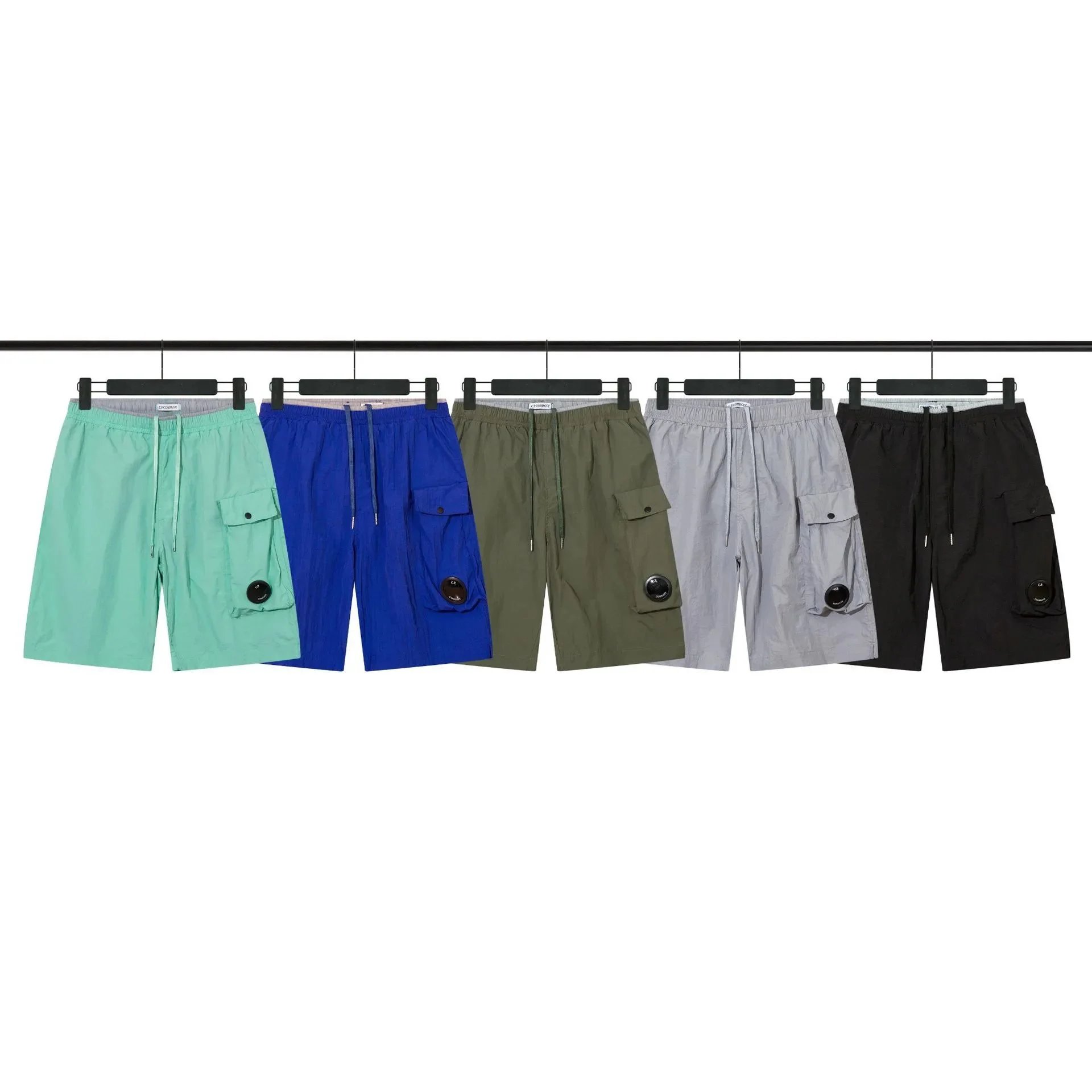 Men's Casual Cargo Shorts Lightweight Drawstring Beach Shorts