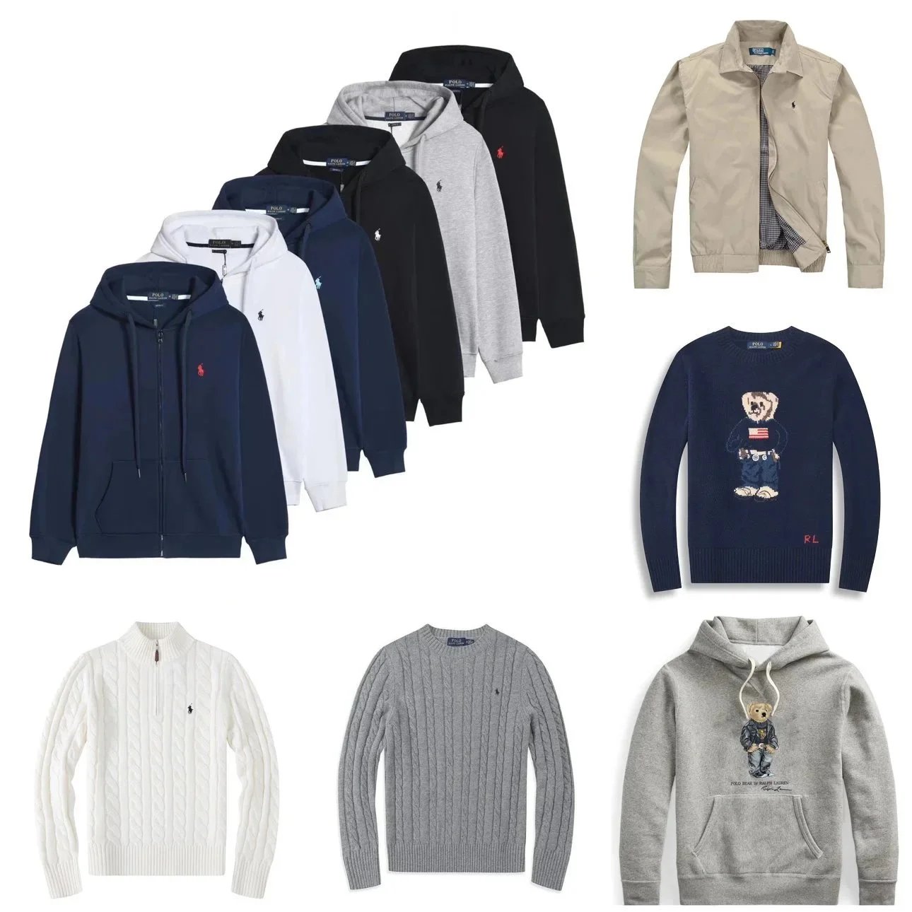 Polo Ralph Lauren Hoodies Sweaters Jackets Men's Collection