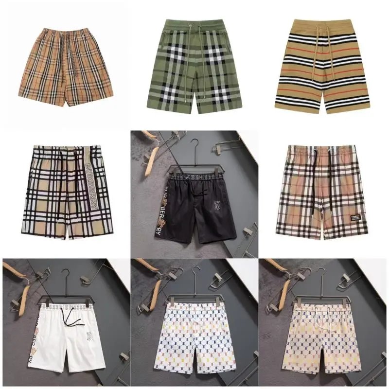 Burberry Plaid Pattern Men's Shorts Casual Summer Wear