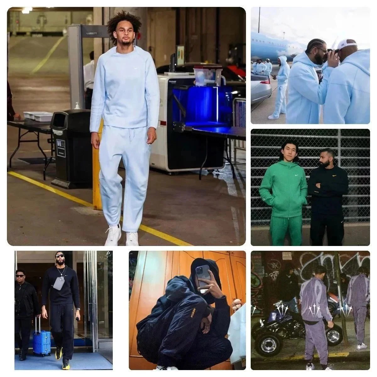Nike Sportswear Tracksuit Set Men's Hoodie and Sweatpants