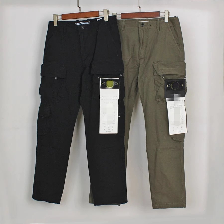 Men's Cargo Pants Black and Olive Green Tactical Style Work Wear