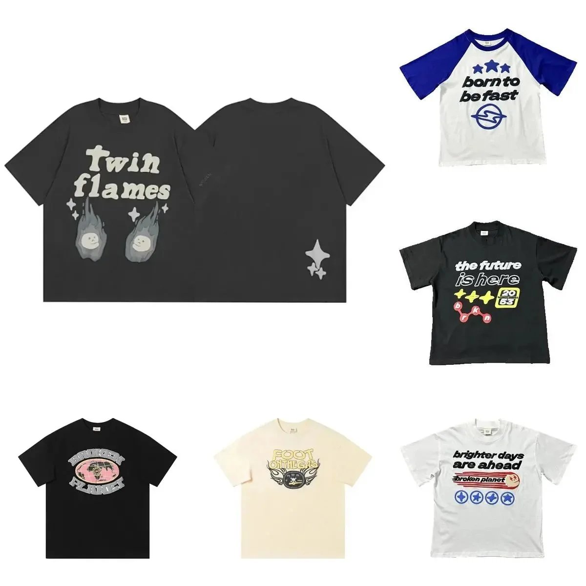 T-Shirts Collection - Twin Flames, Born to Be Fast, The Future is Here