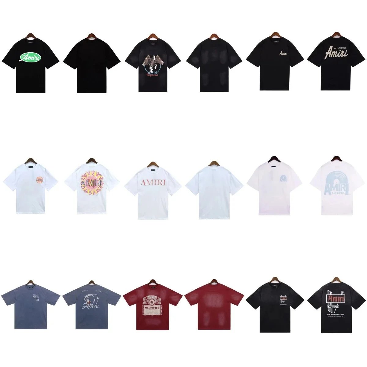 Amiri T-Shirts Collection Men's Fashion Streetwear
