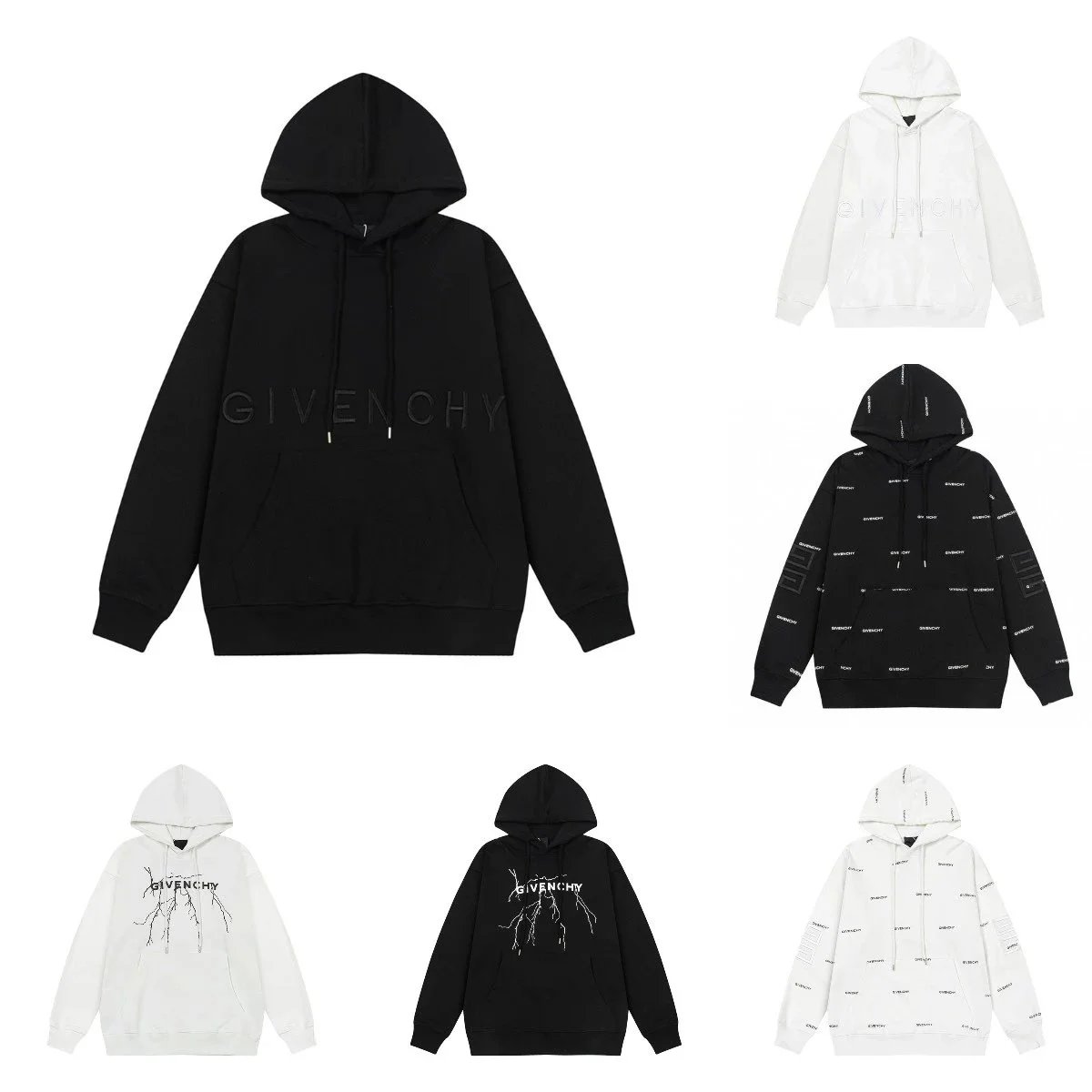 Givenchy Hoodie Sweatshirt Men Women Logo Print Oversized Streetwear