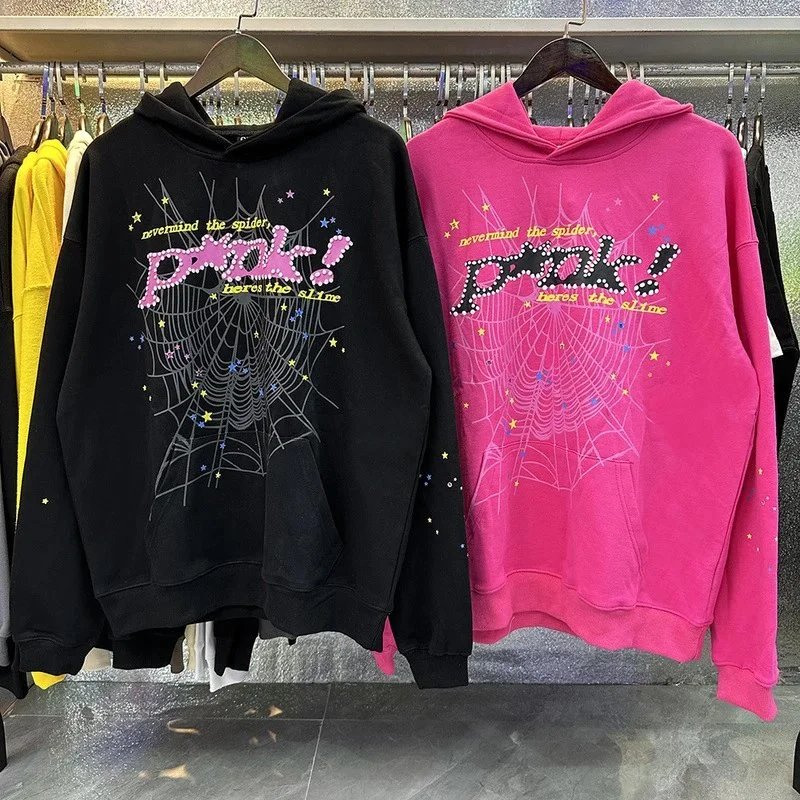 Pink Spider Web Hoodie Nevermind the Spider Here's the Slime